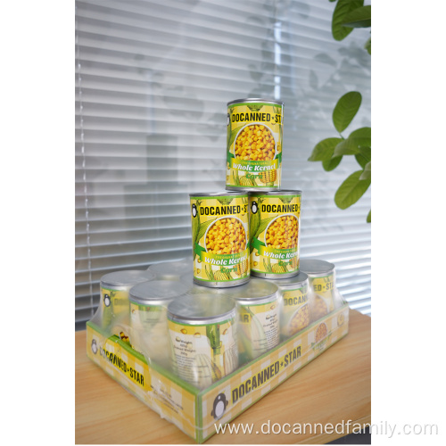 eco organic high quality canned sweet corn